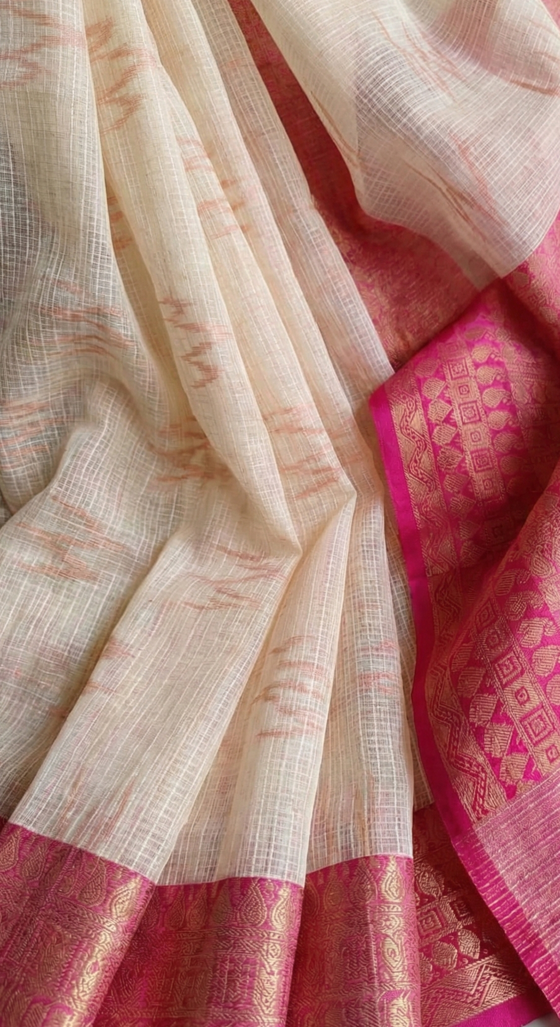 Premium Soft Kota Silk Saree with All-Over Zari Weaving & Contrast Blouse | Lightweight Festive Wear Saree