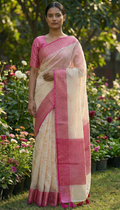 Premium Soft Kota Silk Saree with Contrast Blouse