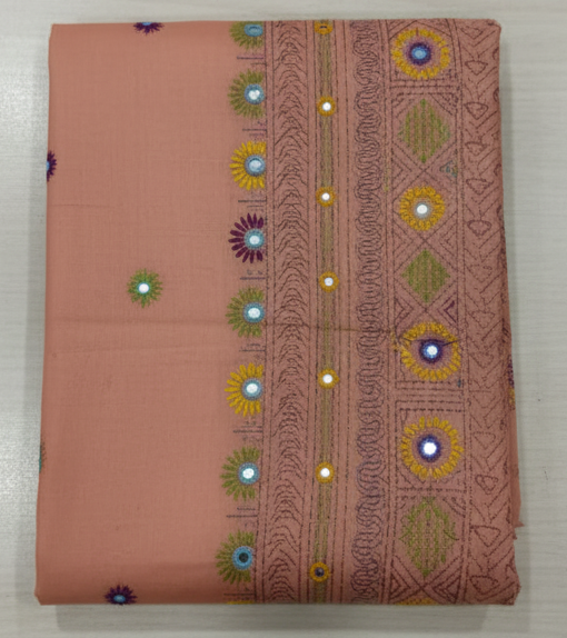 Blended Bangalore Silk with Lambani Hand Stitch Embroidery