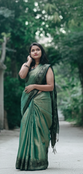 Handwoven Tissue Silk Saree with Rich Zari Brocade Pallu