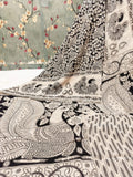 Authentic Kalamkari Silk Saree-Black
