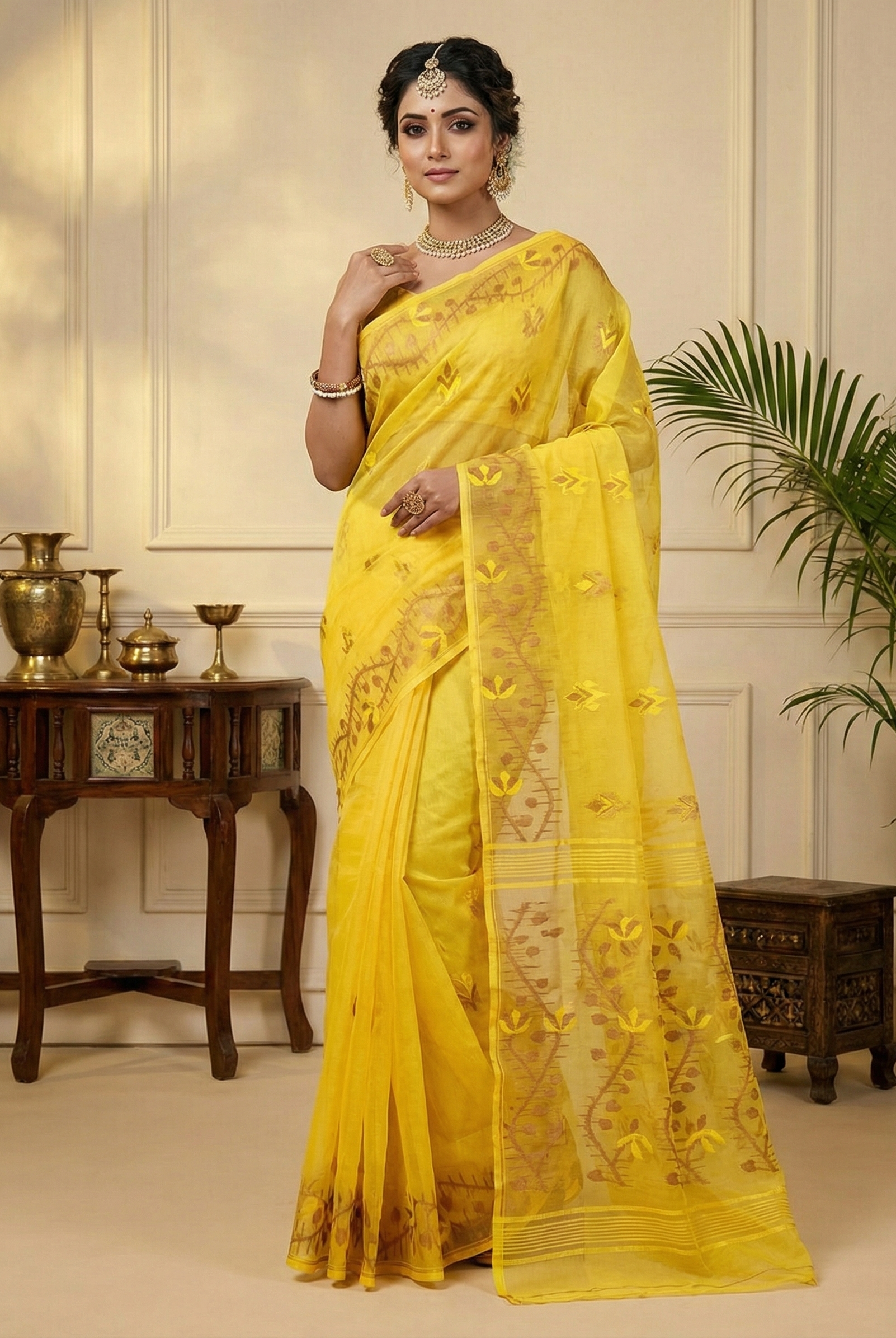 Exclusive Authentic Soft Dhakai Jamdani Saree